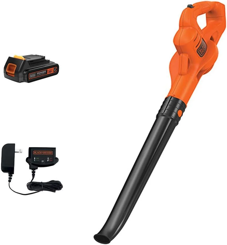 BLACK+DECKER Cordless Leaf Blower with Battery and Charger