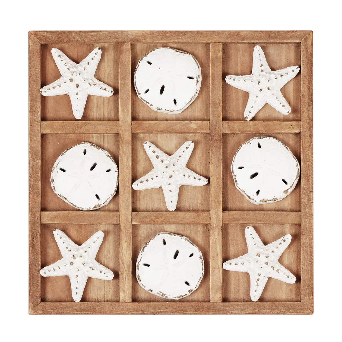 NIKKY HOME Beach-Themed Tic Tac Toe Board Game