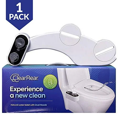 Clear Rear - Bidet Toilet Attachment (1 Pack) 