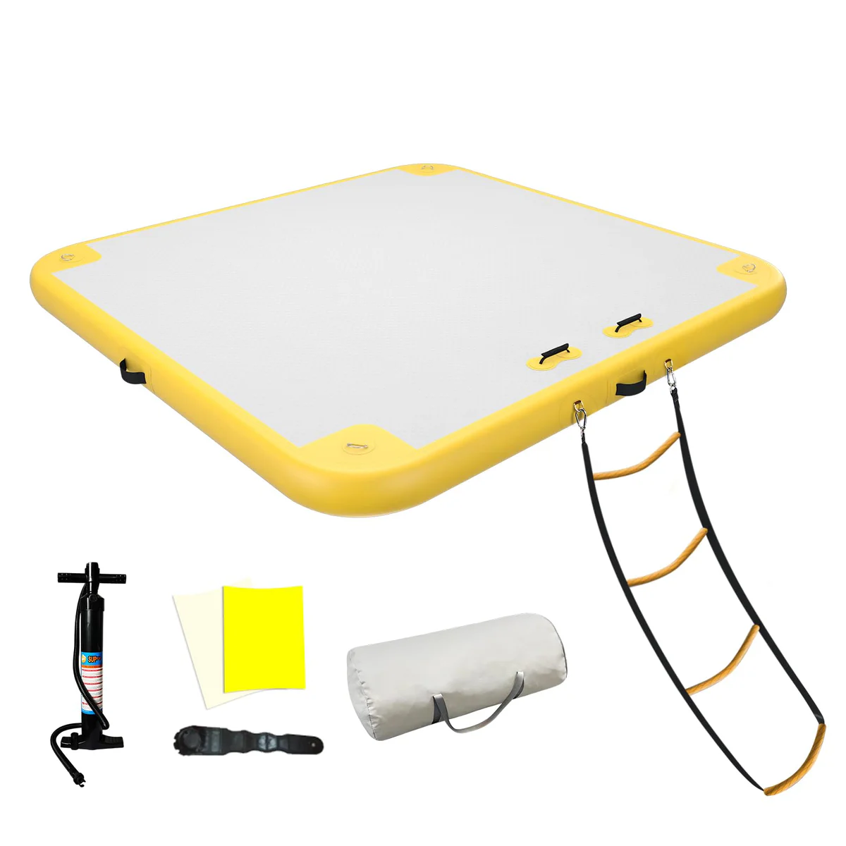 GONFLABLE Inflatable Floating Dock Platform with Ladder