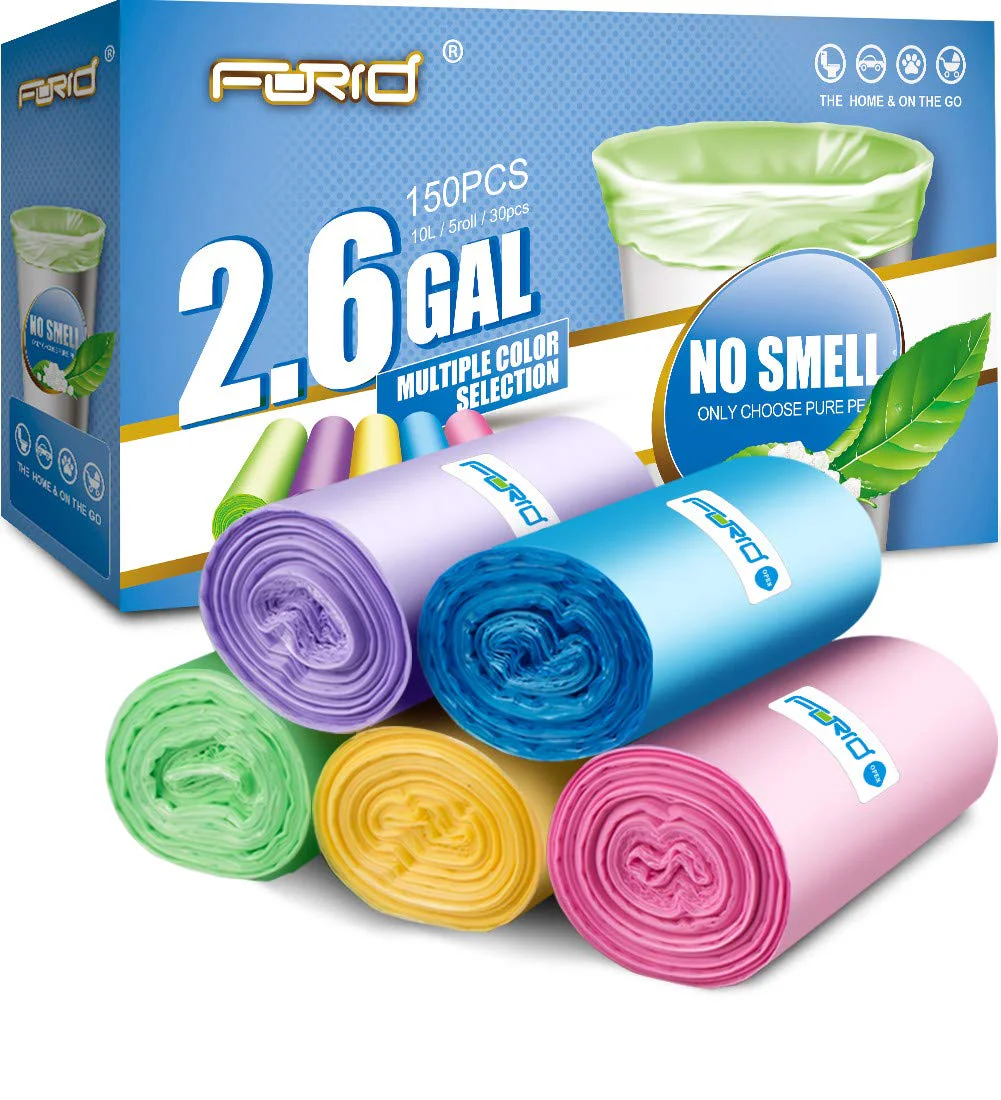 FORID Small Trash Bags - Bathroom Garbage Bags