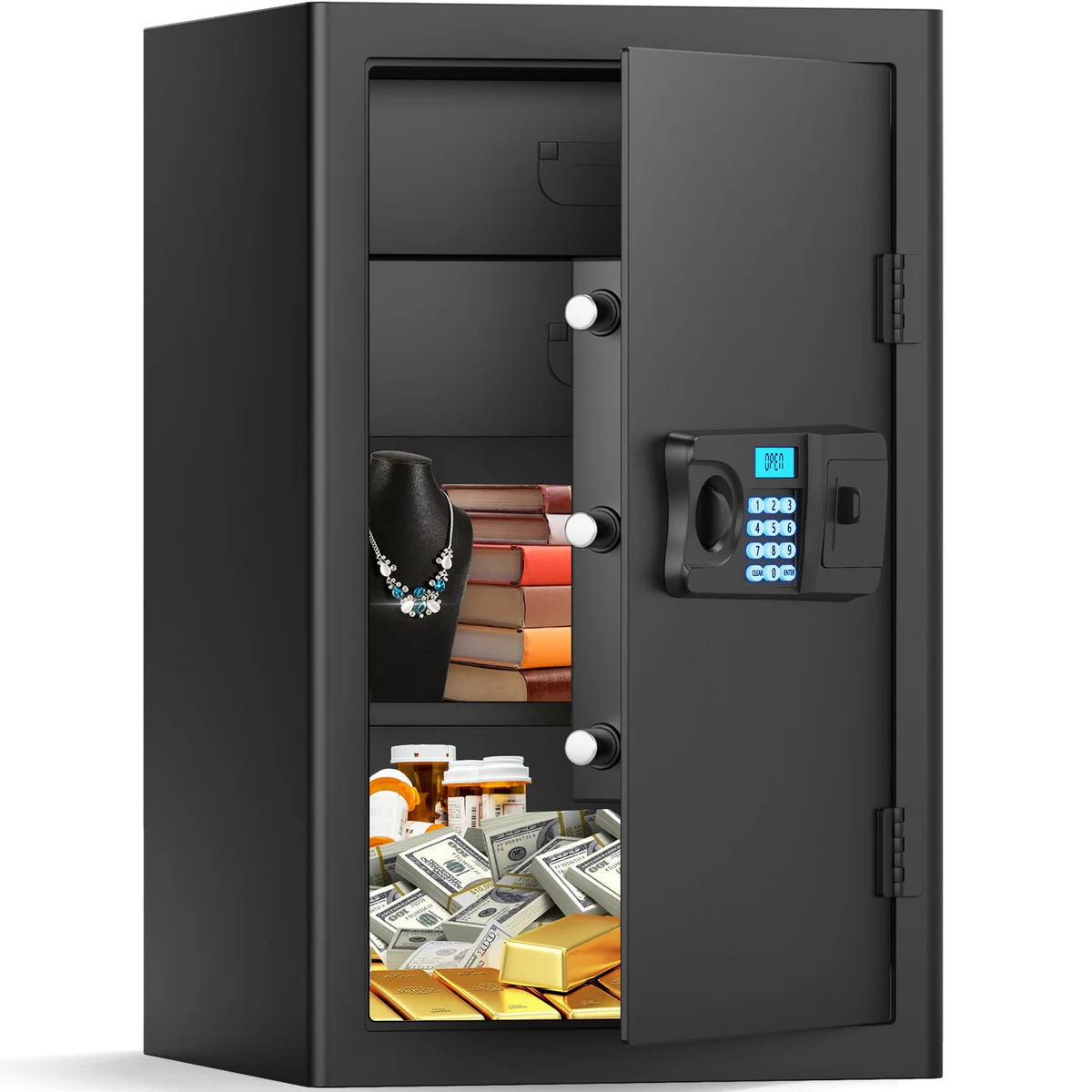 Bukumo Digital Steel Security Safe Box