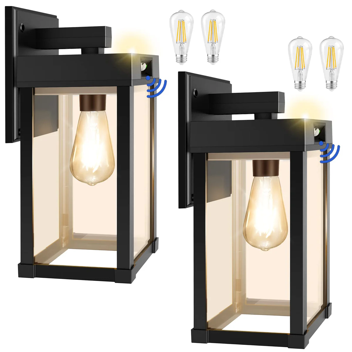 AEQ Solar Powered Motion Sensor Wall Lantern