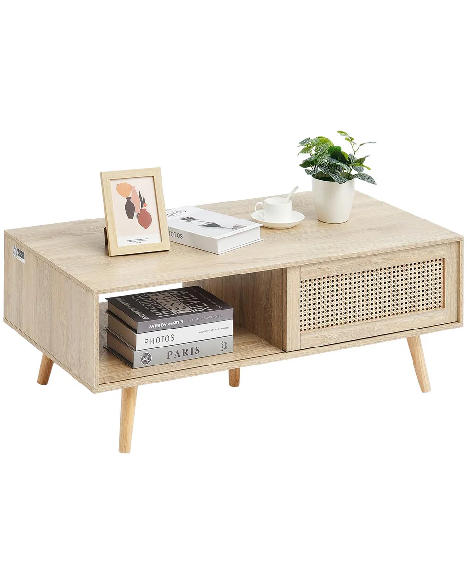 VEVOR, Rattan Coffee Table Modern Boho Style