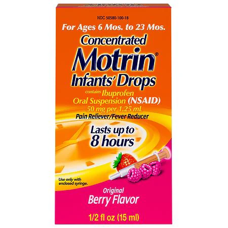 Motrin Infants' Ibuprofen Oral Suspension Medicine