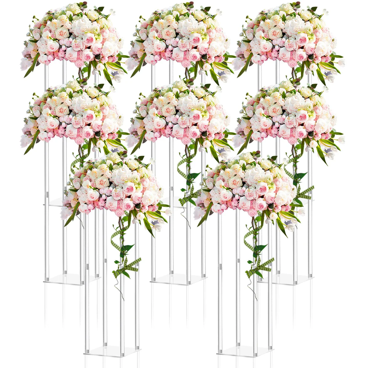 Geetery Acrylic Wedding Centerpiece Flower Stand