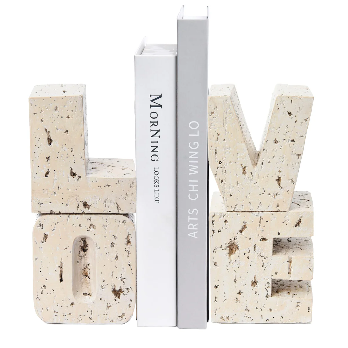 Kakizzy Love Sculpture Bookends - Decorative Book Ends