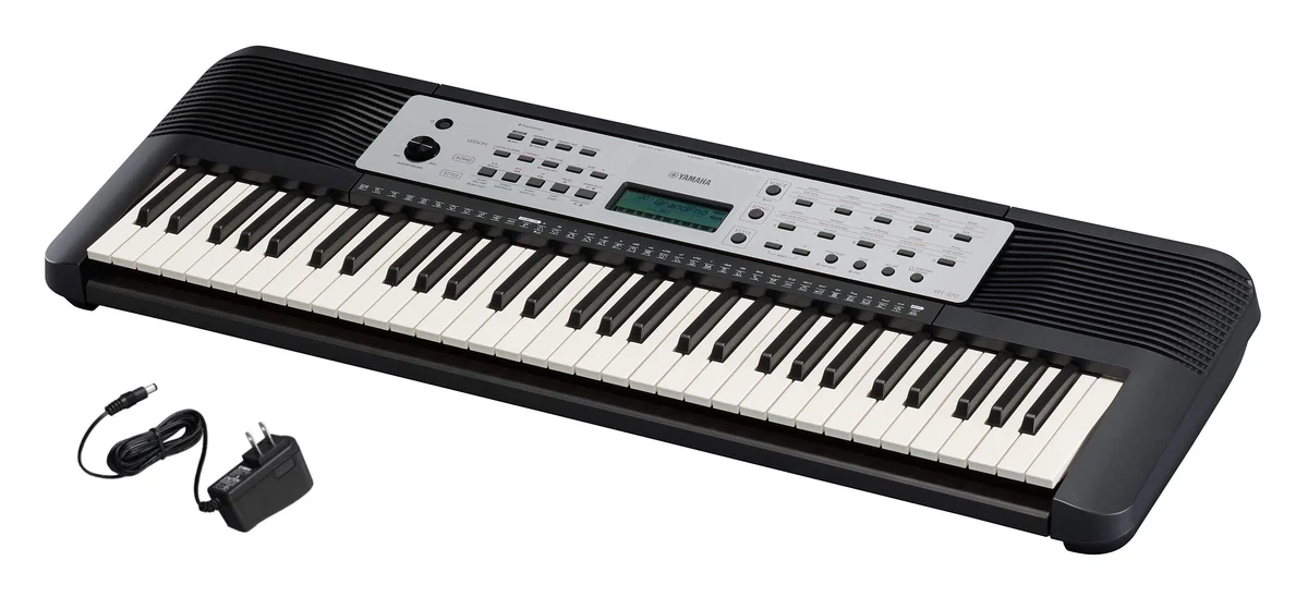 Yamaha YPT270 61-Key Portable Keyboard With Power Adapter (A