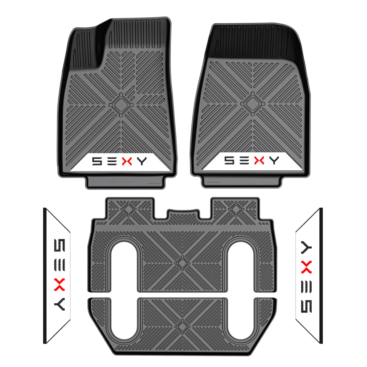 Tesla Model X (6 seater) - Anti-Slip "SEXY" Car Mats