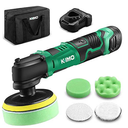  KIMO 12V 4" 3000RPM Cordless Car Buffer Polisher Kit