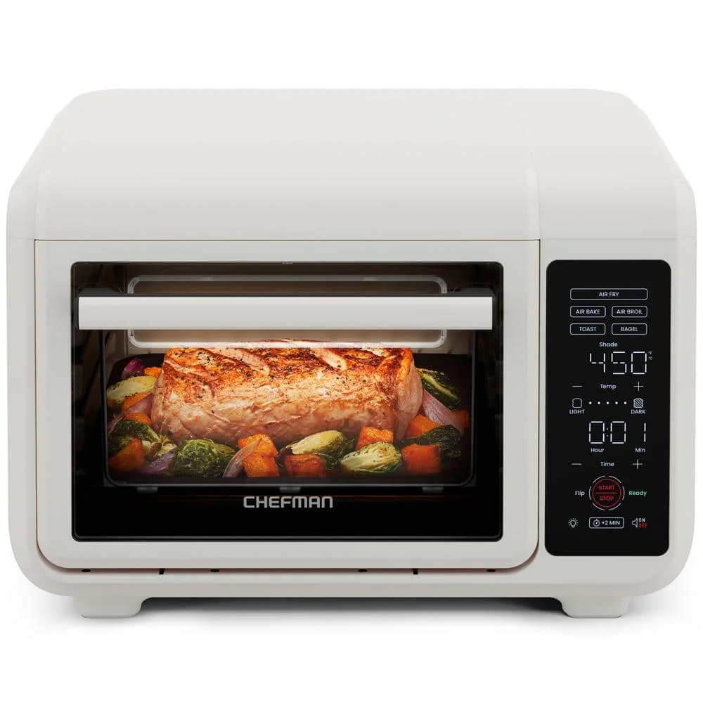 Chefman EasyAir Air Fryer Toaster Oven Combo, Ivory 