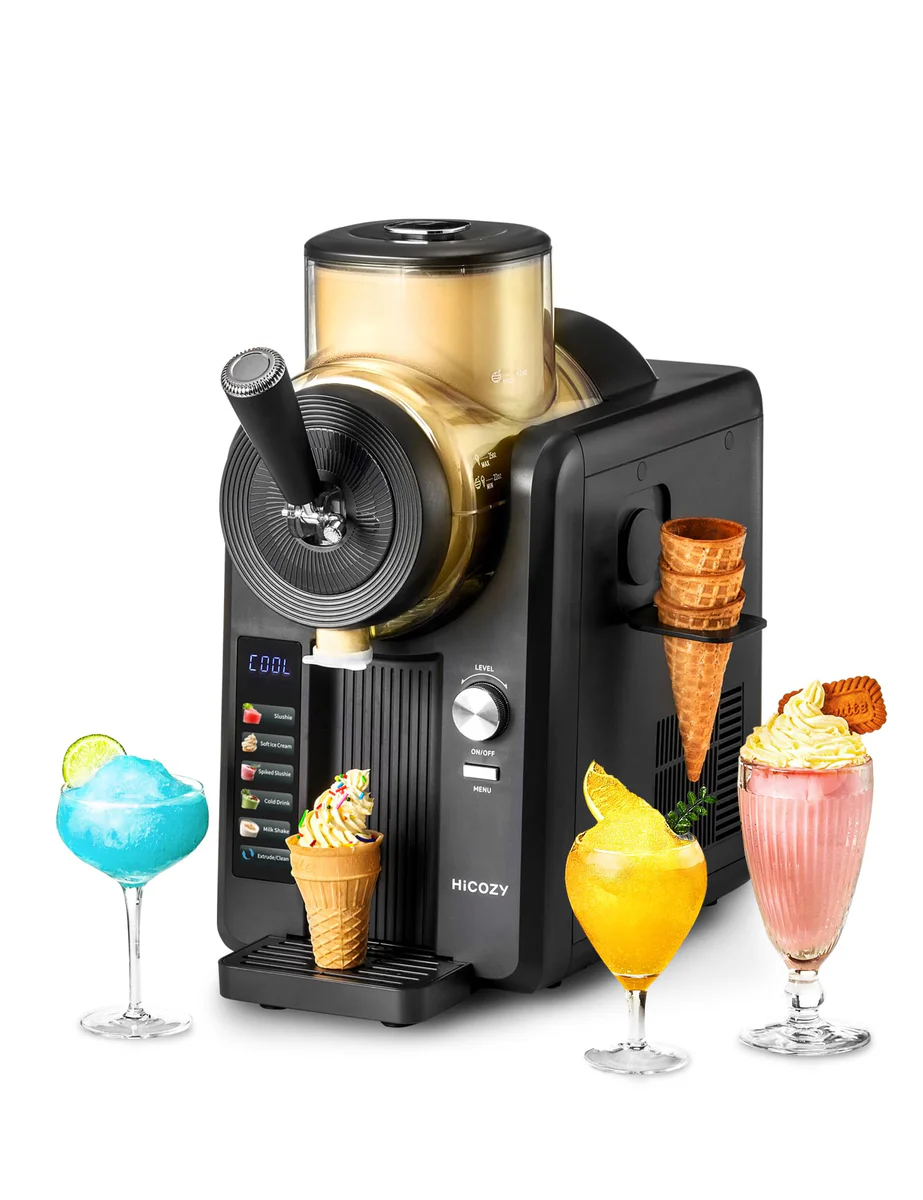 HiCOZY F3 Slushie Machine & Soft Serve Ice Cream Machine