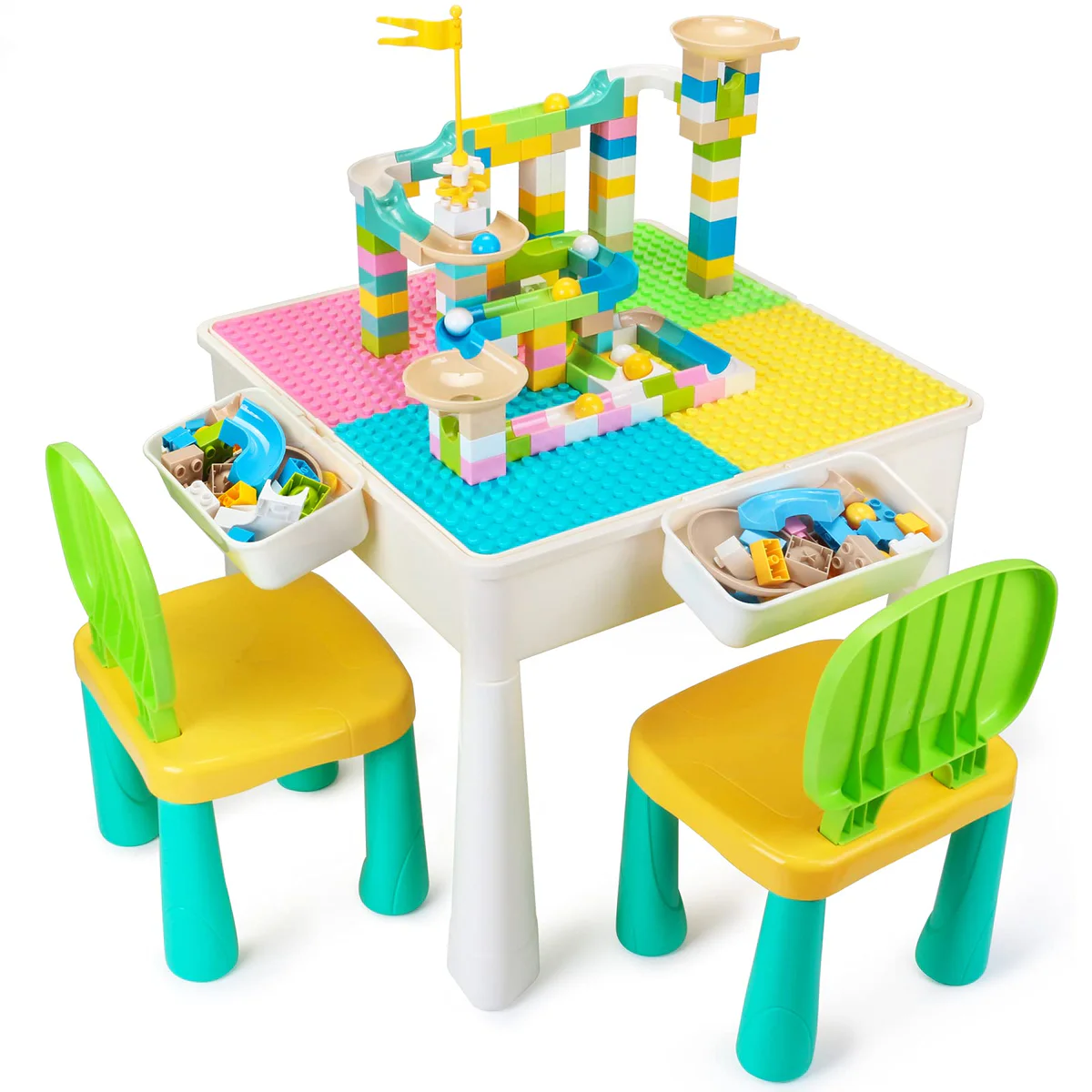 GobiDex 7 in 1 Multi Kids Activity Table Set 