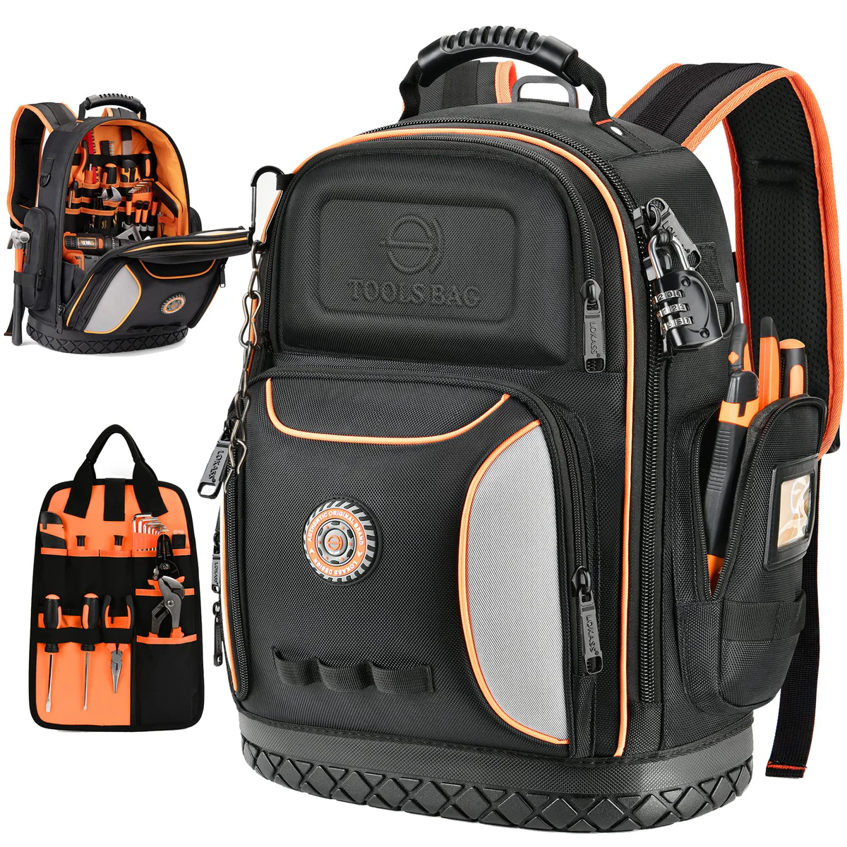 Lokass Backpack Lokass Laptop Backpack, 17.3 inch Carry Backpack for Costa  main image 4