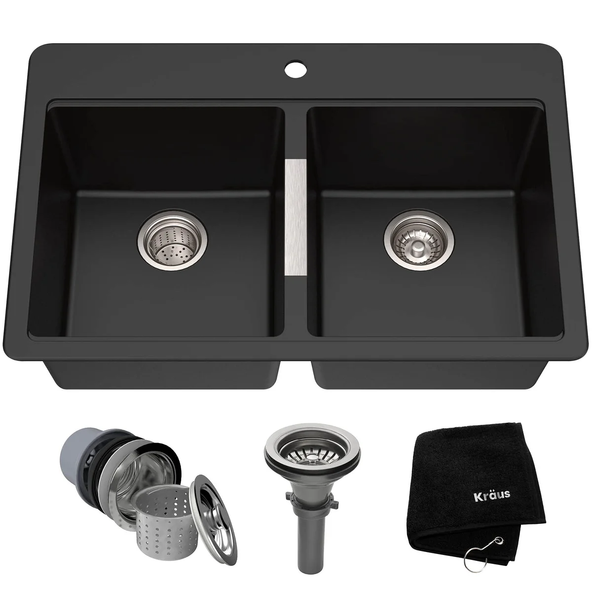 Kraus Undermount Double Bowl Kitchen Sink