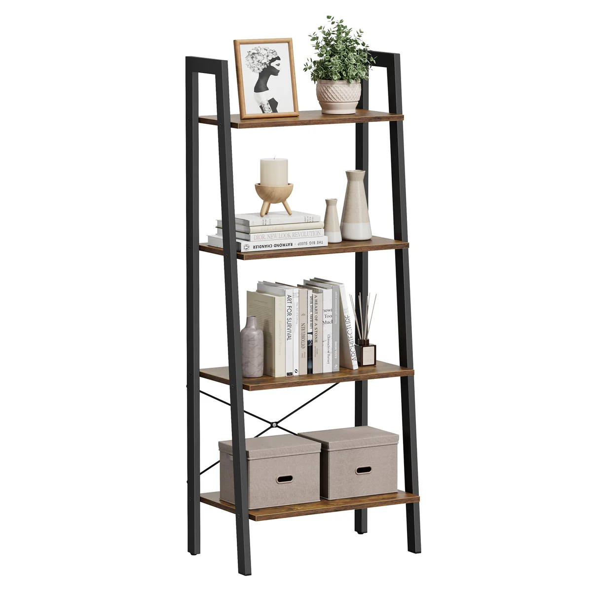 VASAGLE 5-Tier Bookshelf, Tall Bookcase