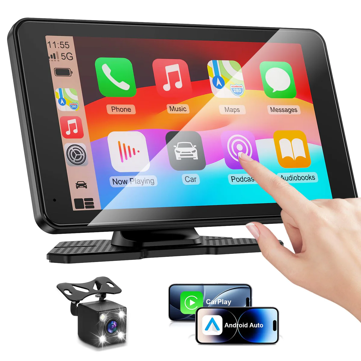 Bokilino 7-Inch Car Stereo Touchscreen Multimedia Player