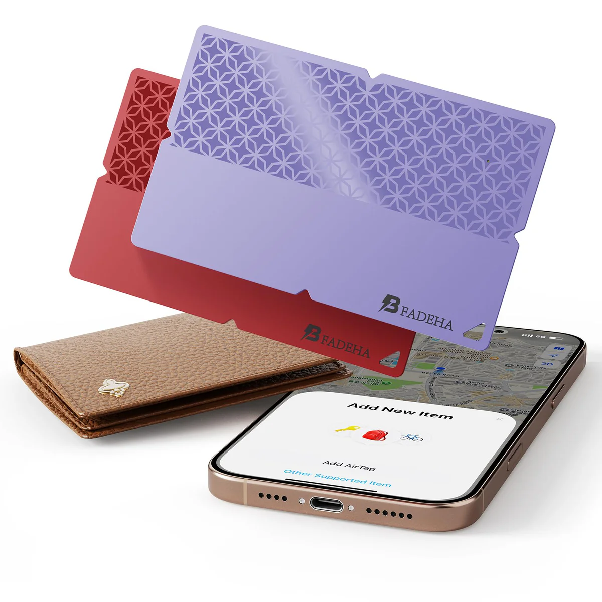BFADEHA Apple Find My Bluetooth Tracker Card