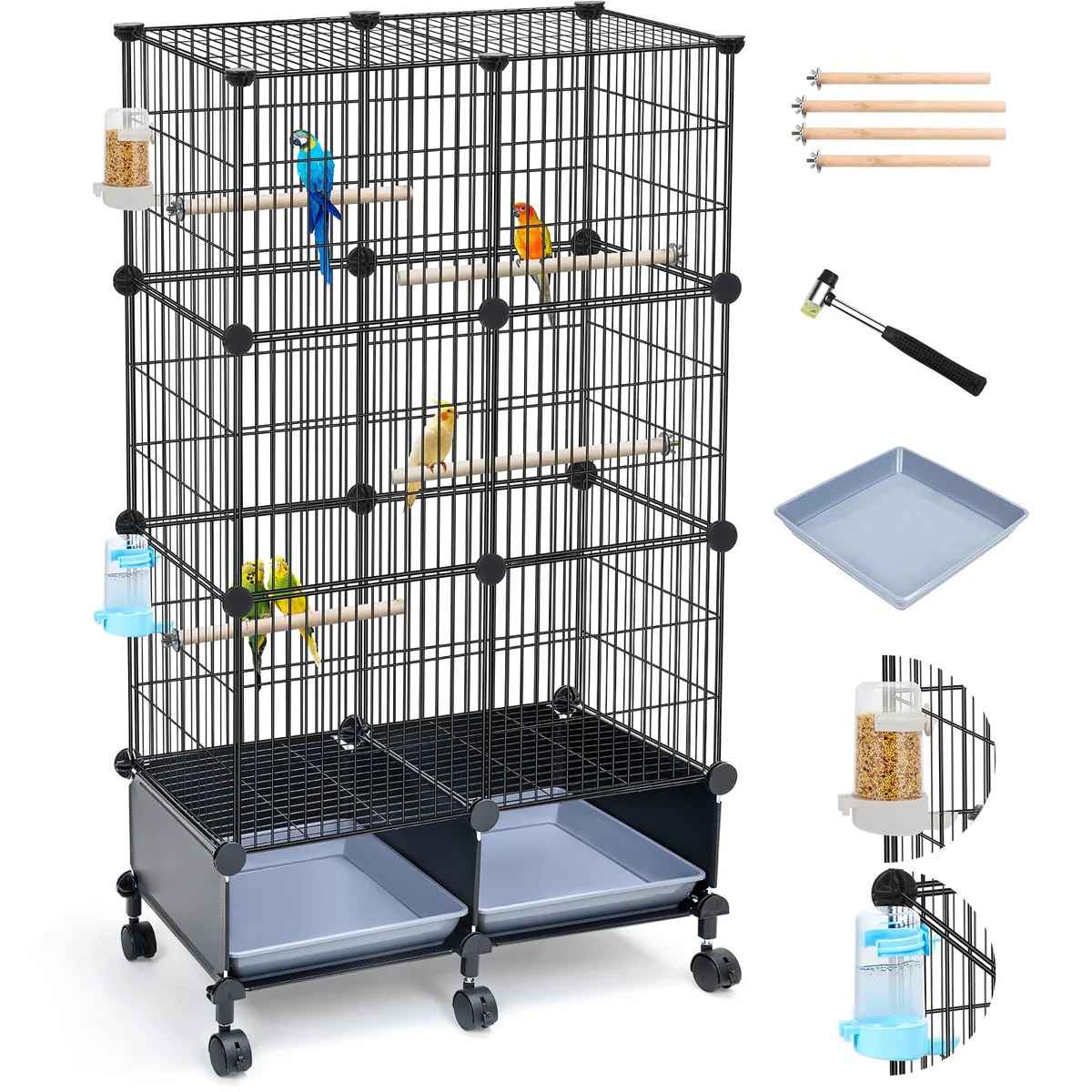 VISCOO Bird Travel Cage