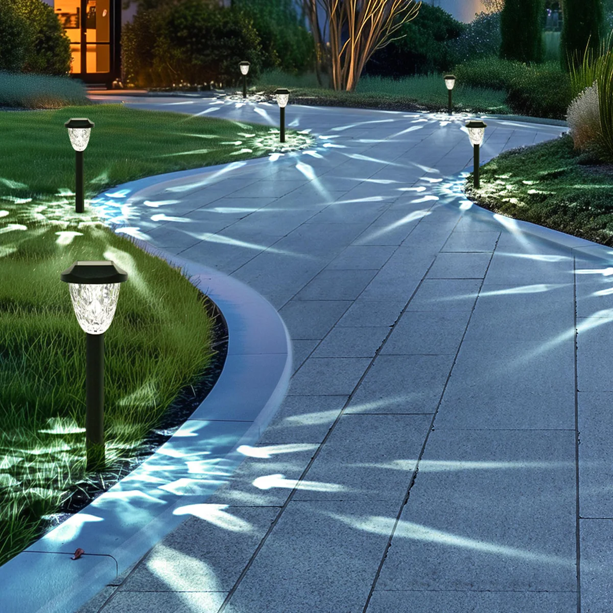GIGALUMI 16 Pack Solar Outdoor Lights
