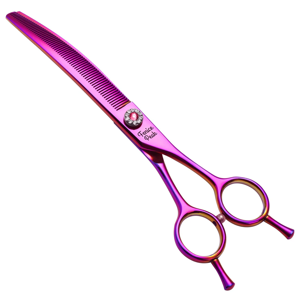 FENICE PEAK 7.0'' Dog Grooming Scissors Curved Thinning Shears