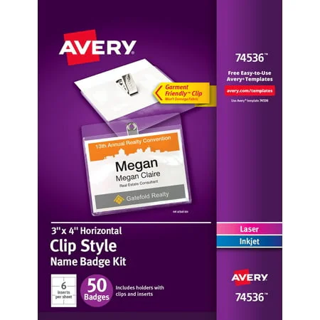 Avery Name Badge Labels
