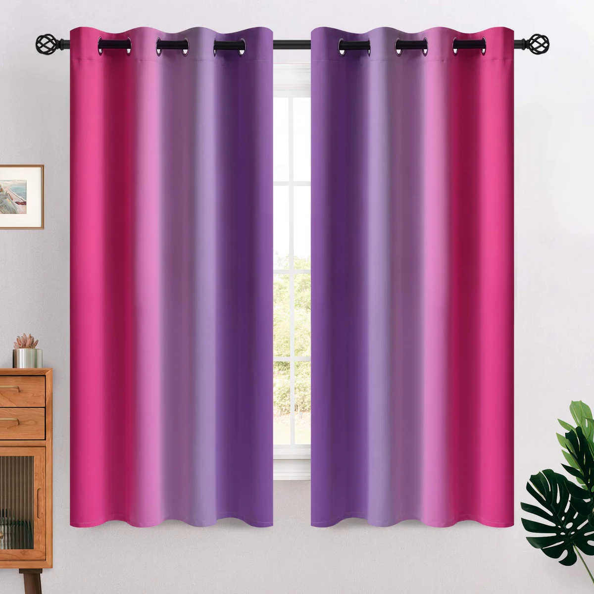 COSVIYA Grommet Room Darkening Curtains