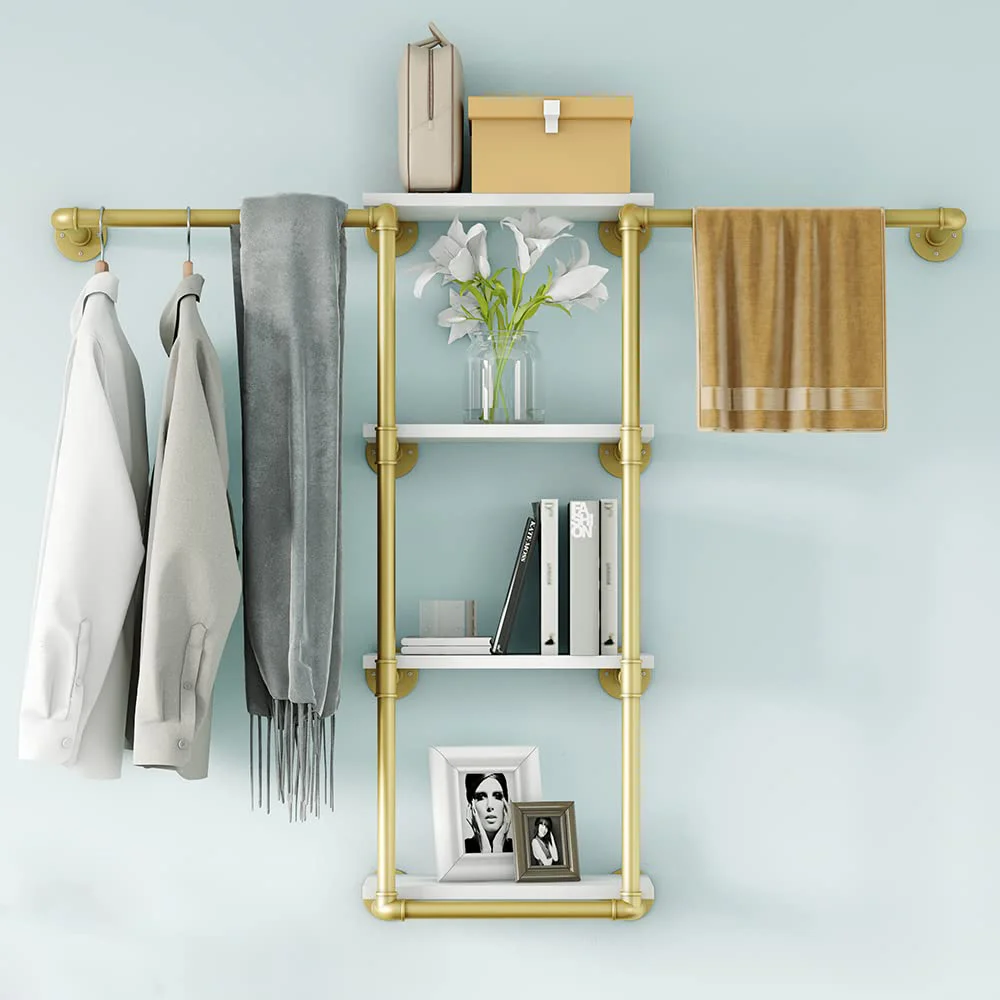 MAIKAILUN Wall-Mounted Clothing Rack