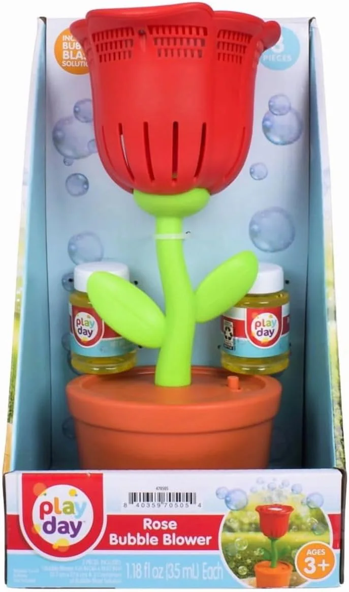 Play Day Rose Bubble Blower Toy