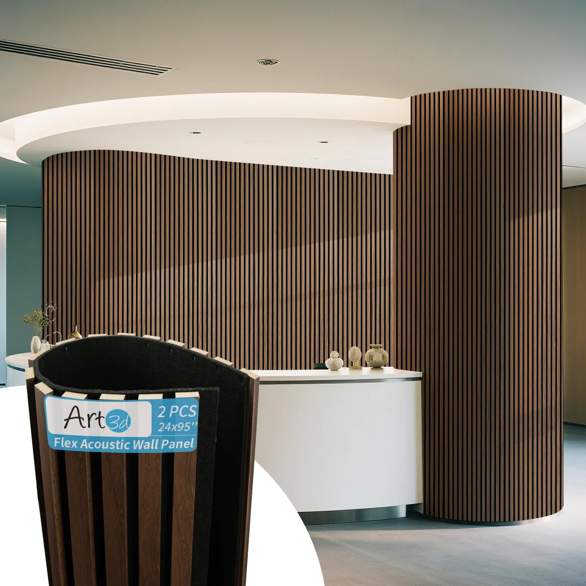 Art3d Acoustic Wood Slat Wall Panel