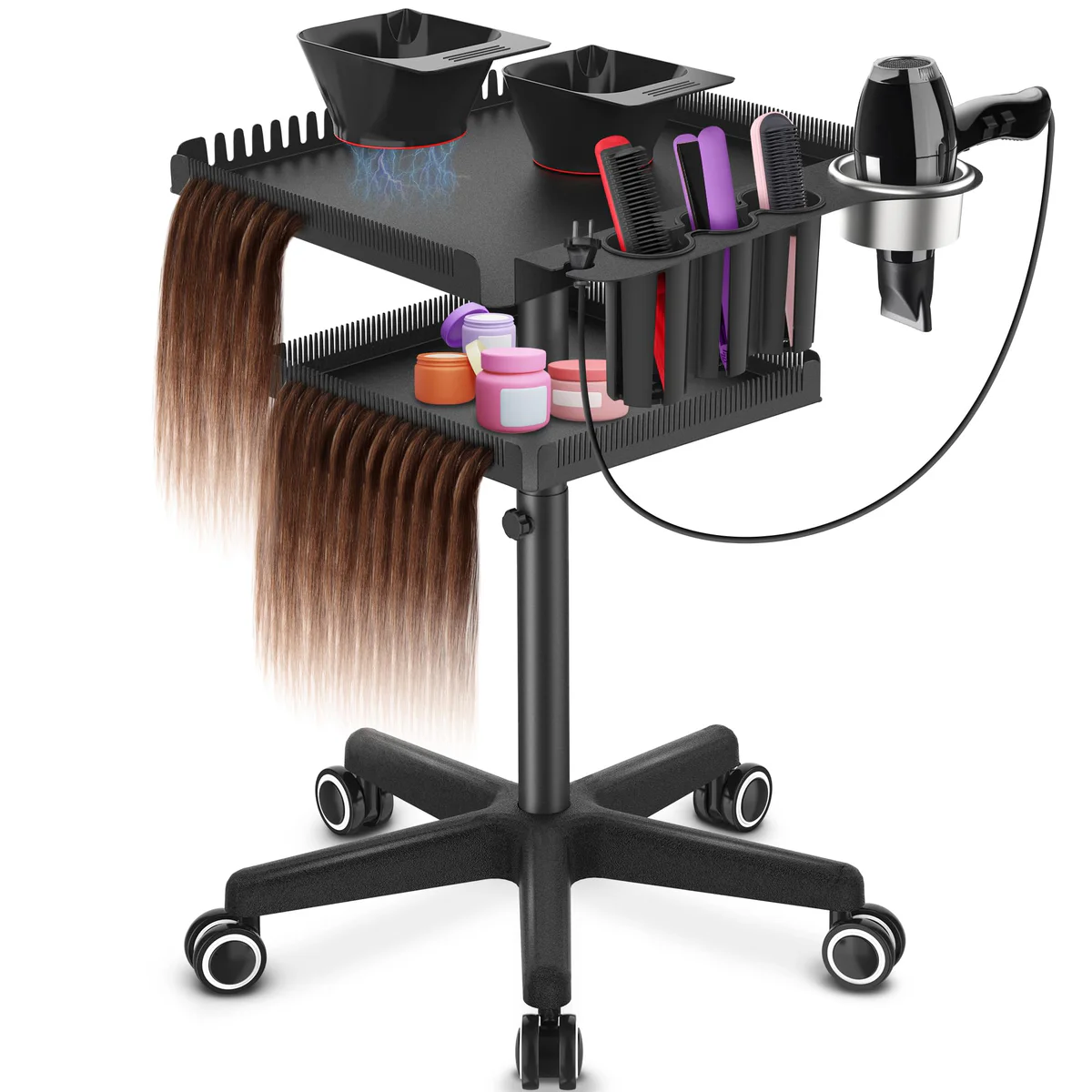 TASALON Salon Rolling Cart Trolley Instrument Storage