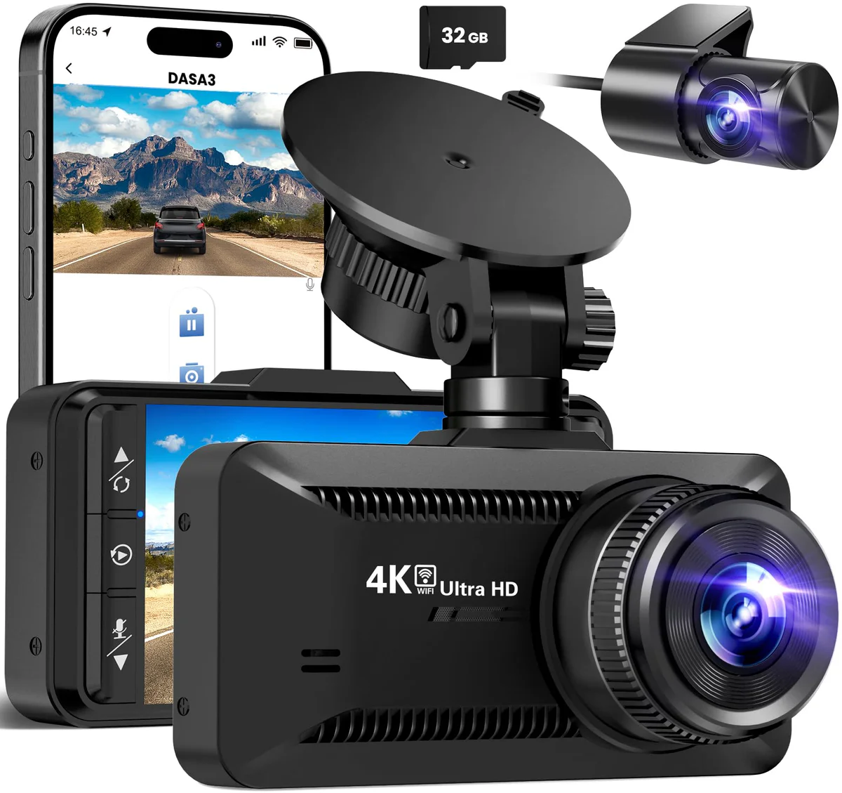 SUVCON Dual Dash Cam Front and Rear