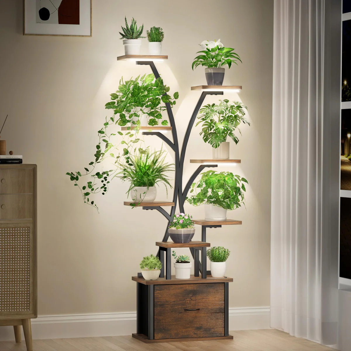 KELHOMECL Plant Stand with LED Grow Light