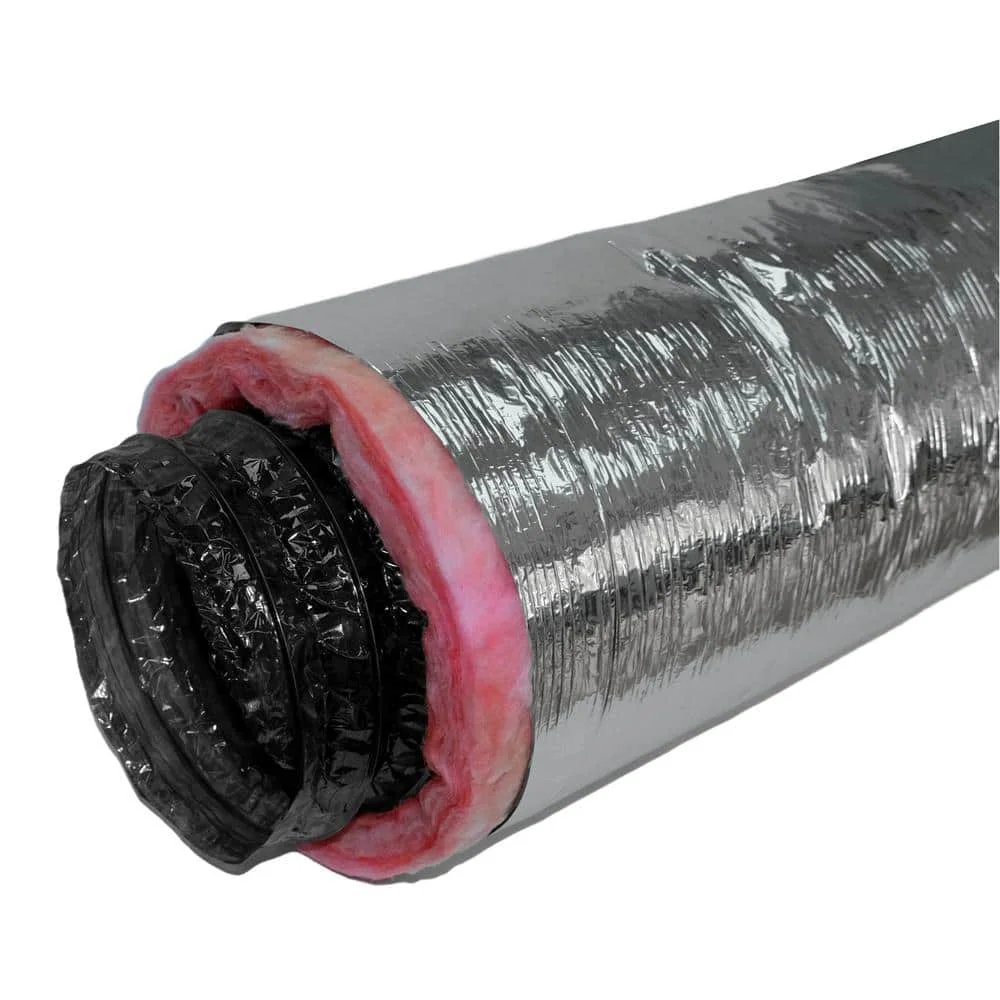 Everbilt Insulated Flexible Duct R8 Silver Jacket