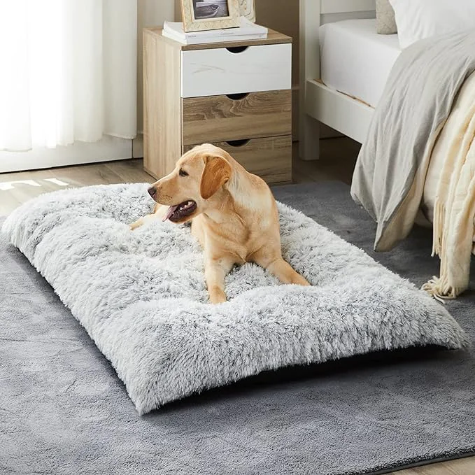 BFPETHOME Plush Dog Crate Bed