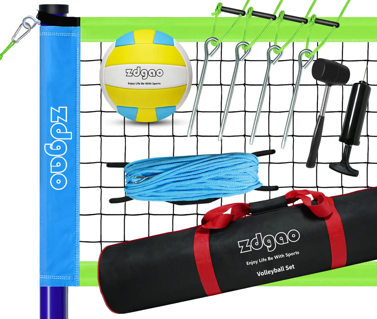 Zdgao Outdoor Volleyball Net Set