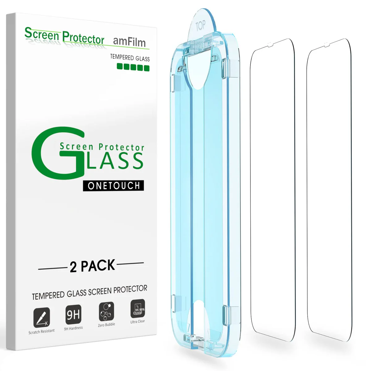 amFilm Tempered Glass Screen Protector for iPhone 14 Pro Max