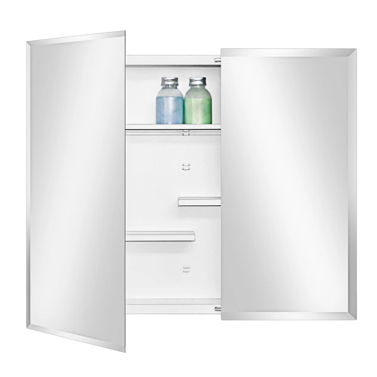 Fundin Beveled Edge Mirror Bathroom Medicine Cabinet