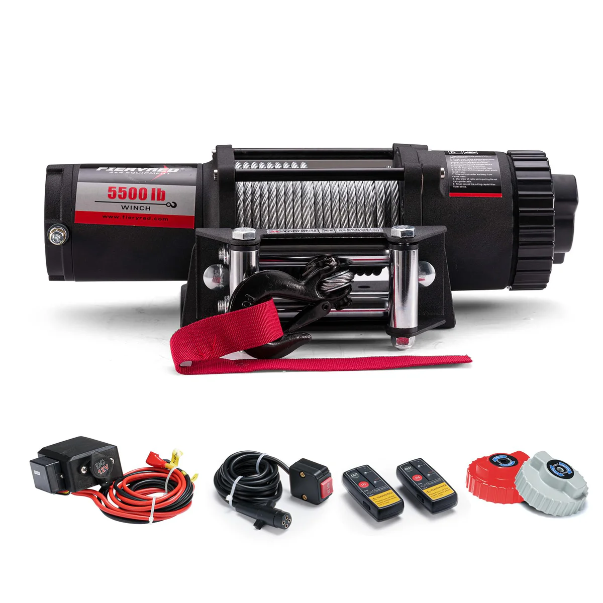 FIERYRED ATV/UTV Winch Recovery Kit