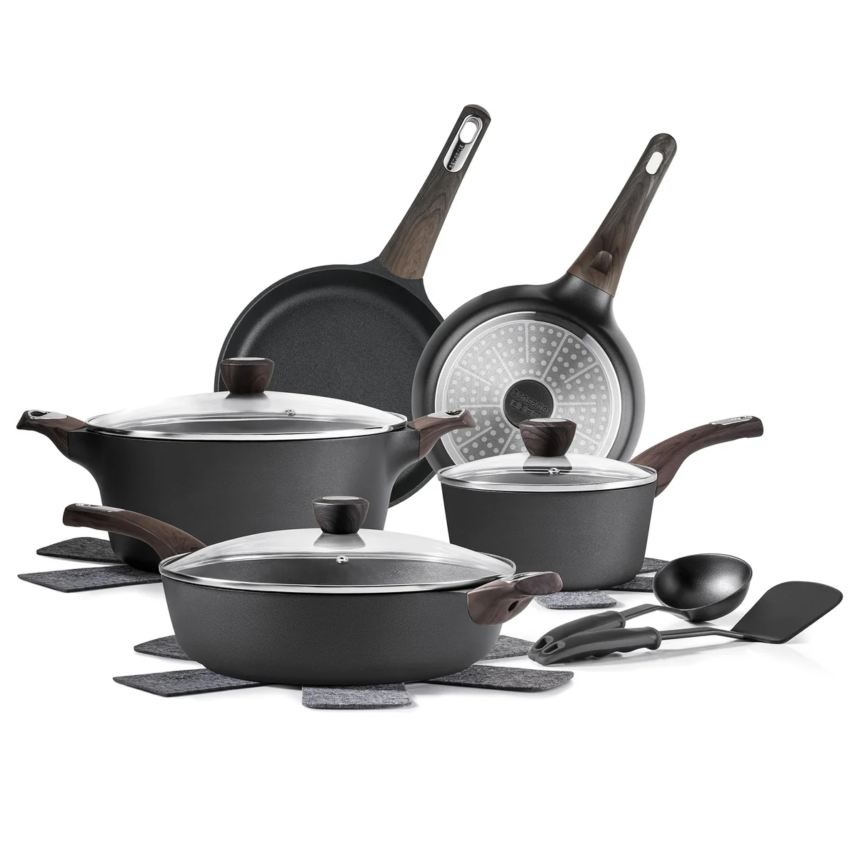 SENSARTE Nonstick Cookware Pots and Pans Set