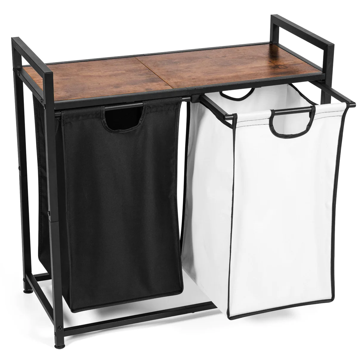CWSHMEGOODS Double Laundry Hamper Sorter with Shelf