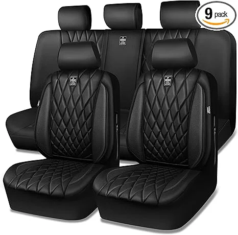 CAR PASS Faux Leather Car Seat Covers