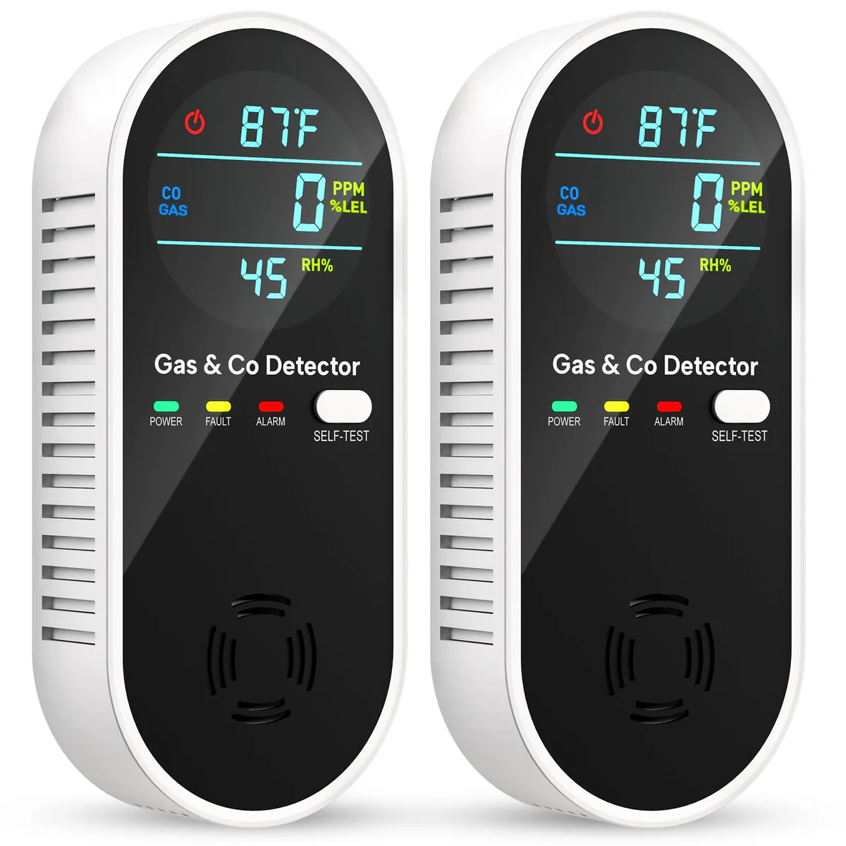 Vilfet Carbon Monoxide & Natural Gas Detector Alarm
