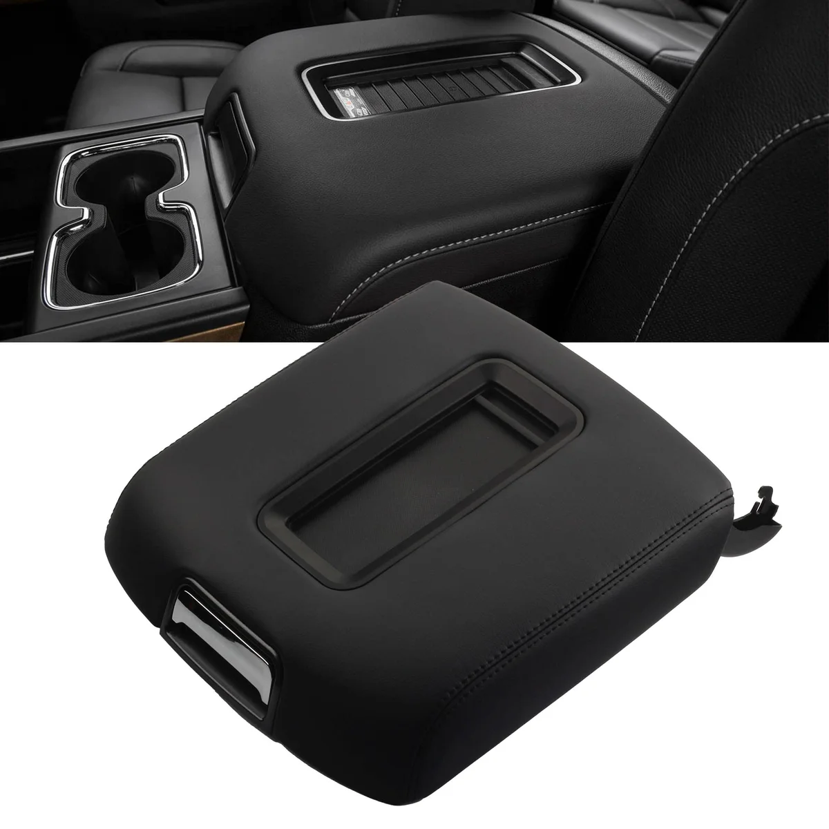 Dasbecan Center Console Lid Cover
