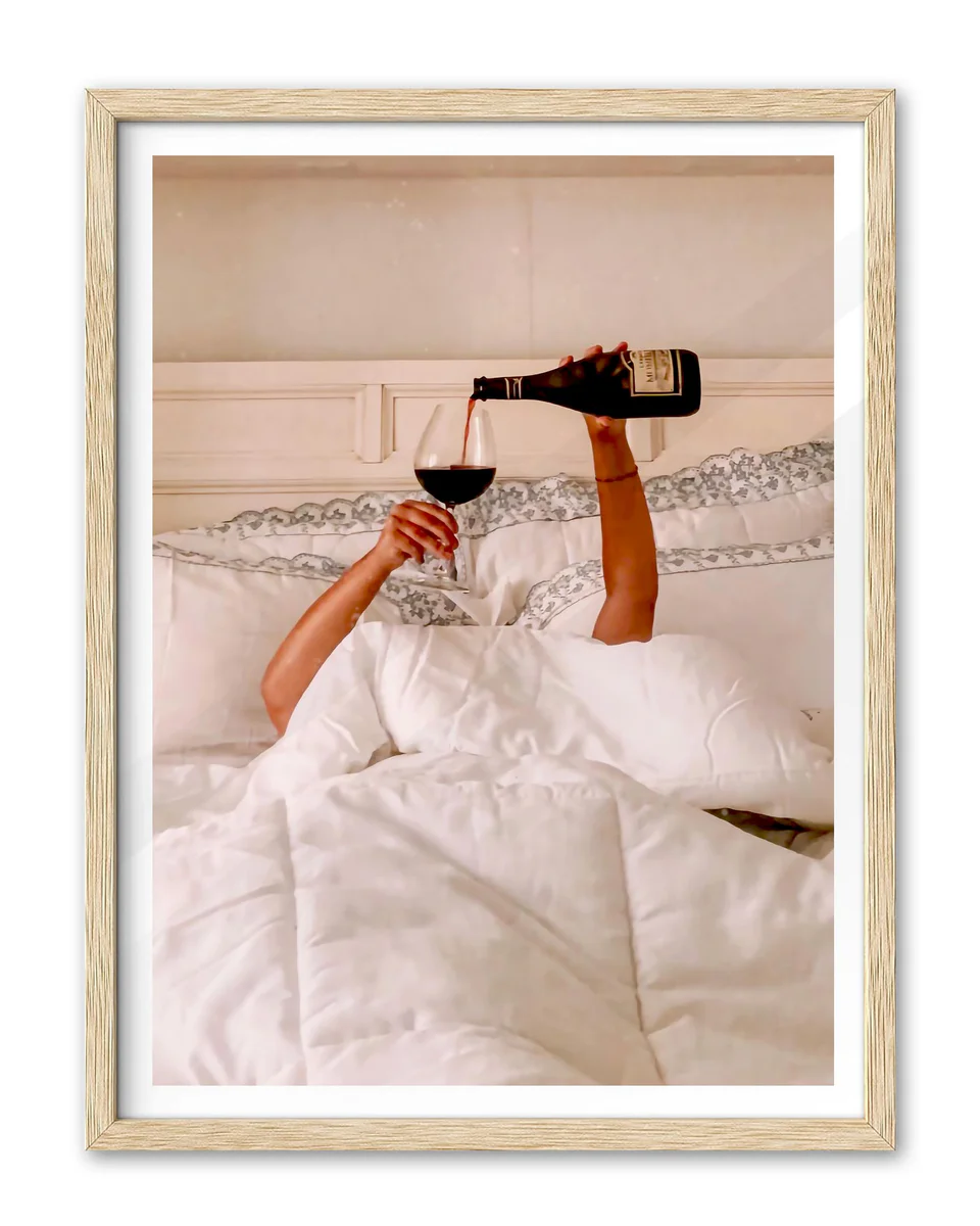 EcoHest Woman in Bed Framed Wall Art
