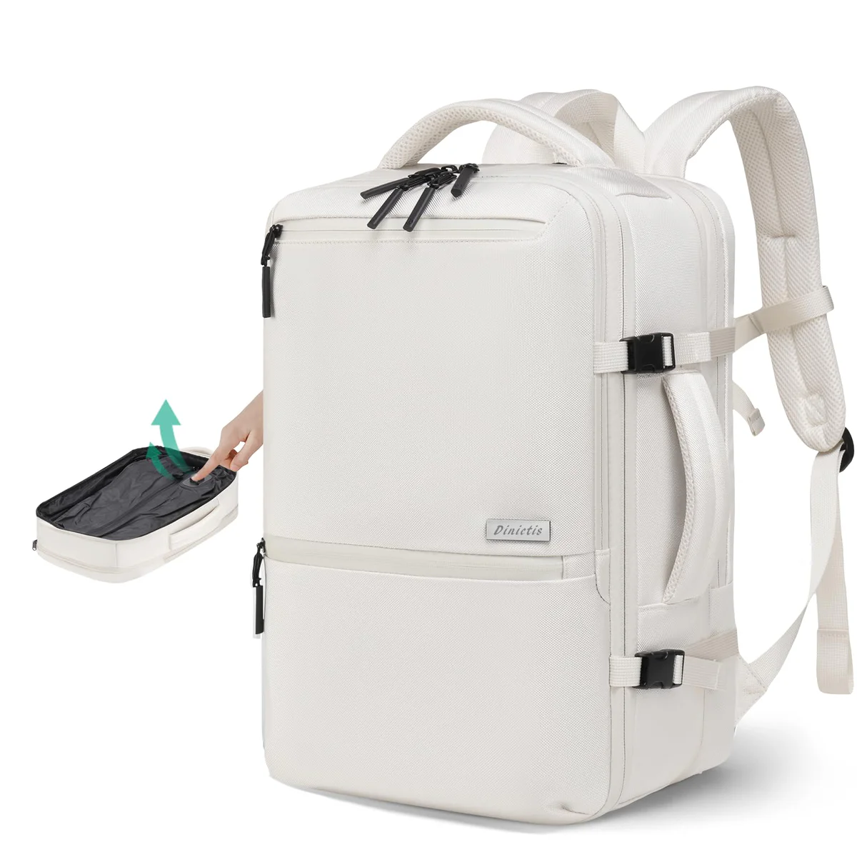 Dinictis Expandable Carry On Travel Backpack with Vacuum Seal