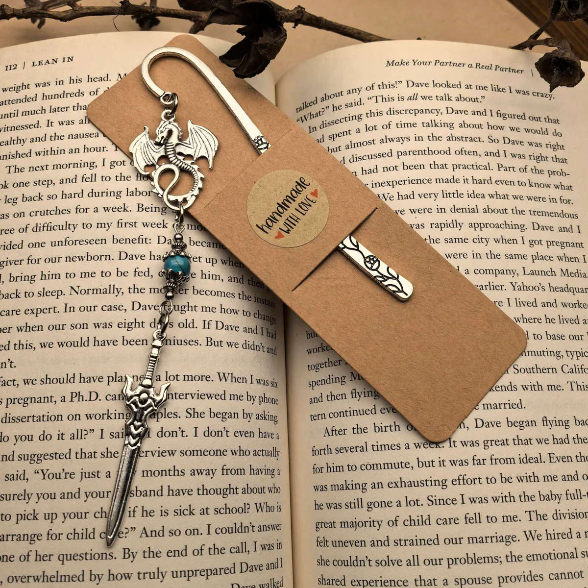 Retro Metal Bookmark 