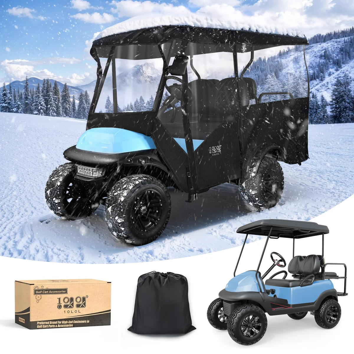  10L0L Golf Cart Cover