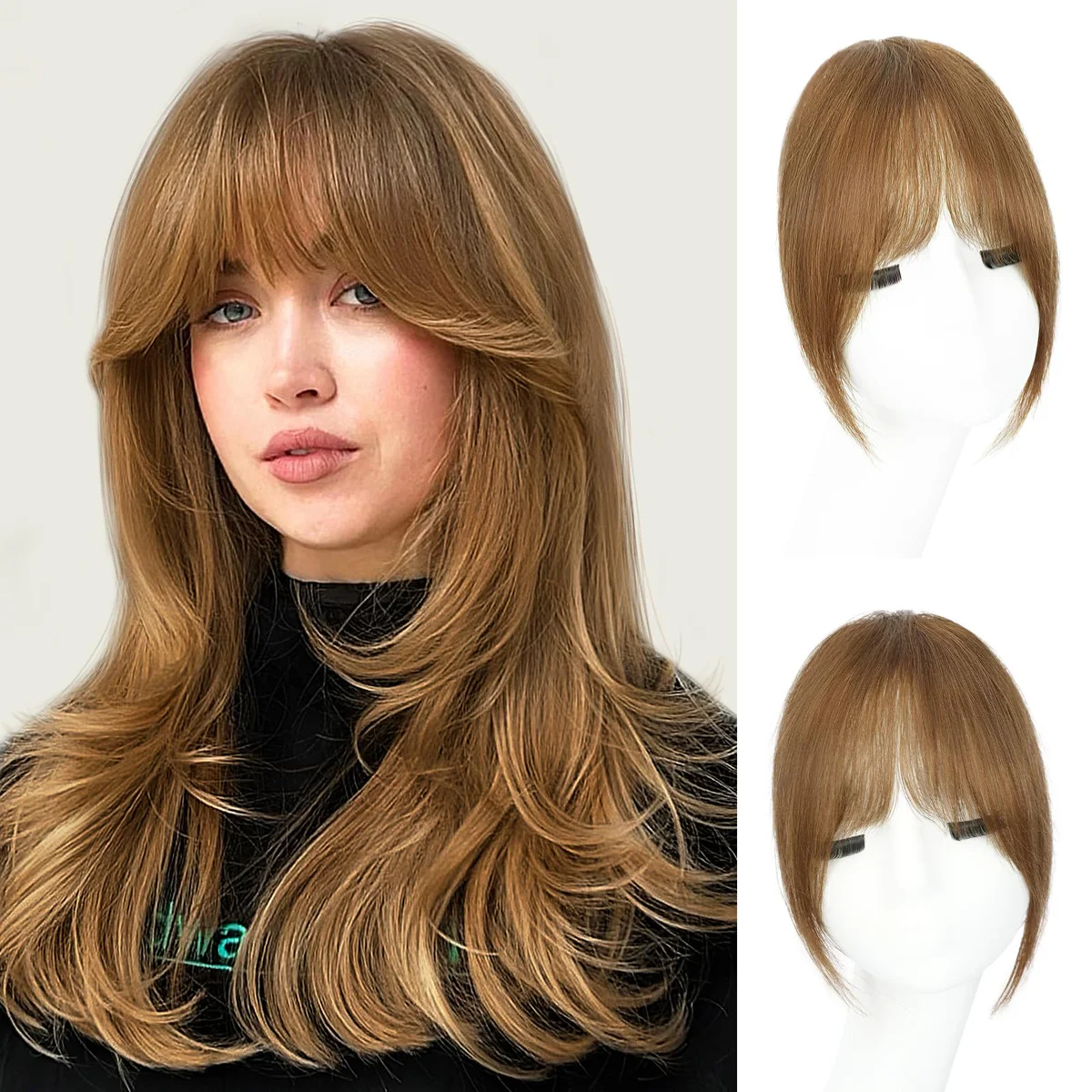 EINAEY Clip in Bangs Fringe Hair Extensions