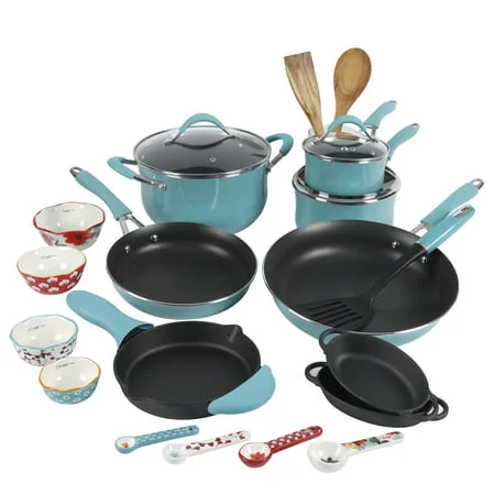 The Pioneer Woman Frontier Speckle  Aluminum Cookware Combo